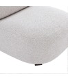 Fauteuil de salon design ALASKA Tissu Blanc Fauteuil de salon design ALASKA Tissu Blanc