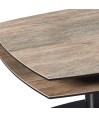 Table basse TONGA Wood foncé 2 plateaux pivotants Table basse TONGA Wood foncé 2 plateaux pivotants