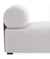 Fauteuil de salon design ALASKA Tissu Blanc Fauteuil de salon design ALASKA Tissu Blanc