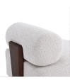 Fauteuil de salon design ALASKA Tissu Blanc Fauteuil de salon design ALASKA Tissu Blanc