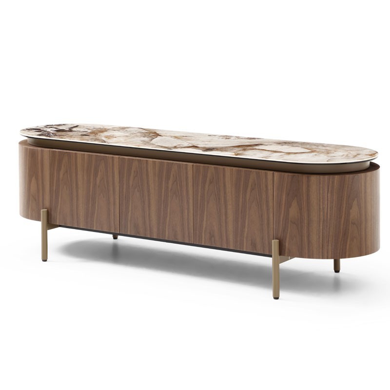 Meuble TV moderne design Mid-Century CLEA