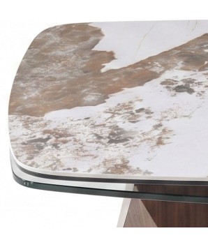 table basse géométrique DIAMANT détail céramique pandora
