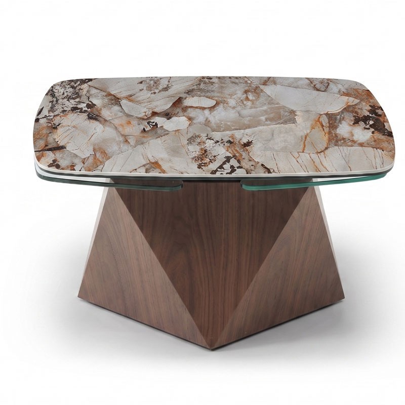 Table basse luxe DIAMANT plateaux pivotant céramique Patagonia Table basse luxe DIAMANT plateaux pivotant céramique Patagonia