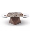 Table basse luxe DIAMANT plateaux pivotant céramique Patagonia Table basse luxe DIAMANT plateaux pivotant céramique Patagonia