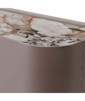 buffet céramique patagonia STELLA bois courbe zoom angle