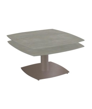 Table basse TONGA Taupe 2 plateaux pivotants