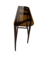 Console bois verre sepia Mid-Century Moderne SYMPHONIE Console bois verre sepia Mid-Century Moderne SYMPHONIE