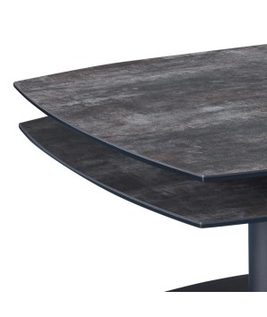 TABLE BASSE TONGA fermée détail céramique shadow