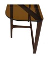 Console bois verre sepia Mid-Century Moderne SYMPHONIE Console bois verre sepia Mid-Century Moderne SYMPHONIE