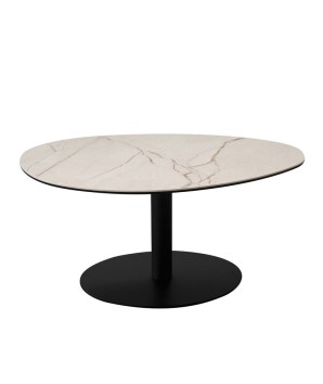 Table basse relevable chic et moderne TOUCHY Céramique Golden stone