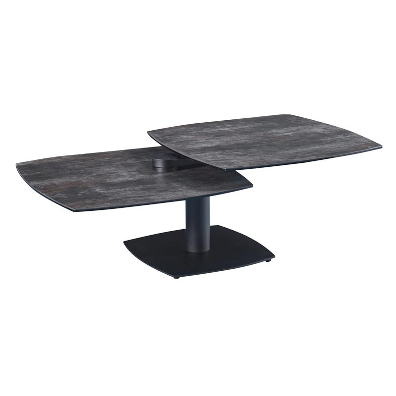 Table basse TONGA Shadow 2 plateaux pivotants Table basse TONGA Shadow 2 plateaux pivotants