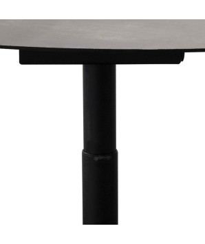 table basse relevable pied central TOUCHY céramique shadow vérin