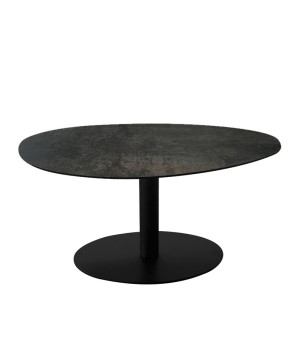 table relevable gain de place TOUCHY céramique corten basse