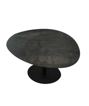 table basse relevable design TOUCHY céramique corten 2