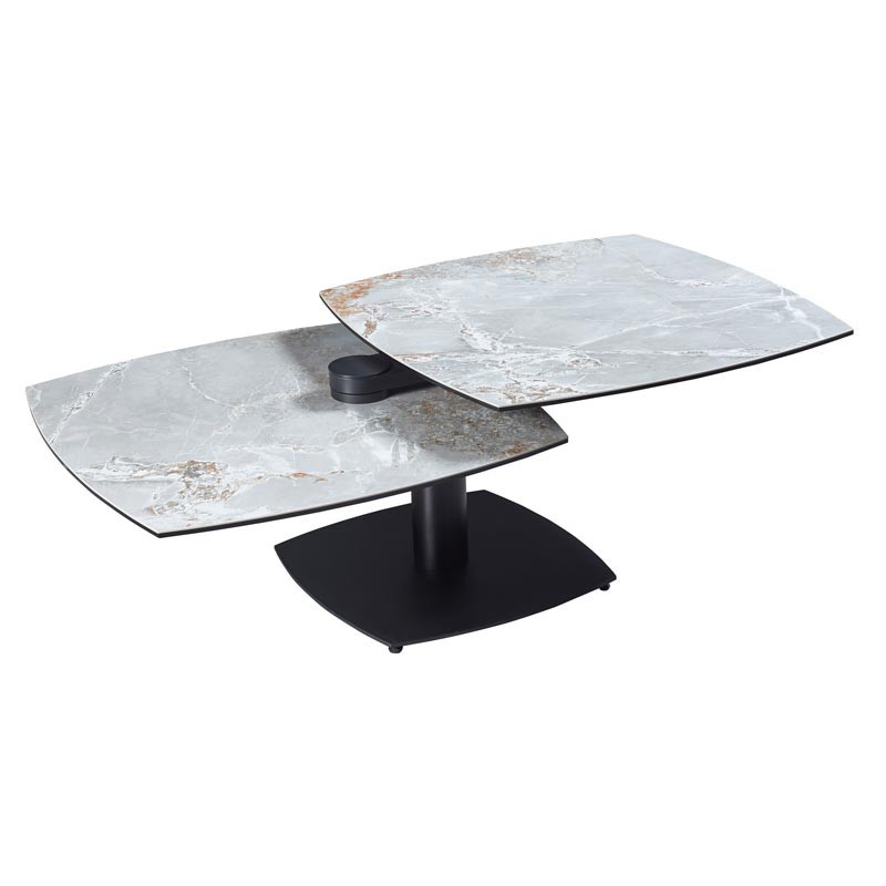 Table basse TONGA Onyx 2 plateaux pivotants Table basse TONGA Onyx 2 plateaux pivotants
