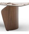 Table basse noyer céramique patagonia Mid-Century CLEA Table basse noyer céramique patagonia Mid-Century CLEA