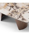 Table basse noyer céramique patagonia Mid-Century CLEA Table basse noyer céramique patagonia Mid-Century CLEA