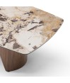 Table basse noyer céramique patagonia Mid-Century CLEA Table basse noyer céramique patagonia Mid-Century CLEA