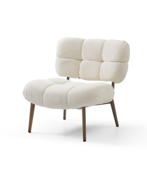 fauteuil nuage CHESTER City Tissu Blanc
