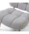 fauteuil nuage CHESTER City Tissu Gris