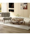 fauteuil nuage CHESTER City Tissu Gris