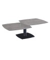 Table basse TONGA Gris clair 2 plateaux pivotants Table basse TONGA Gris clair 2 plateaux pivotants