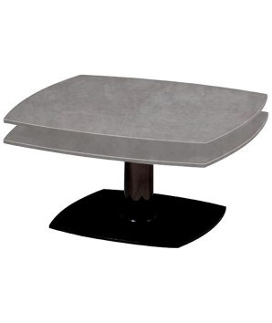 Table basse TONGA Gris clair 2 plateaux pivotants