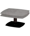 Table basse TONGA Gris clair 2 plateaux pivotants Table basse TONGA Gris clair 2 plateaux pivotants