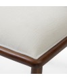 Chaise scandinave 50’S LAURA tissu blanc (lot de 2) Chaise scandinave 50’S LAURA tissu blanc (lot de 2)