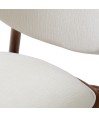 Chaise scandinave 50’S LAURA tissu blanc (lot de 2) Chaise scandinave 50’S LAURA tissu blanc (lot de 2)