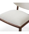 Chaise scandinave 50’S LAURA tissu blanc (lot de 2) Chaise scandinave 50’S LAURA tissu blanc (lot de 2)