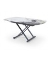 Table relevable Design Modulable POP-UP céramique Cold Jade