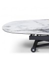Table relevable Design Modulable POP-UP céramique Cold Jade