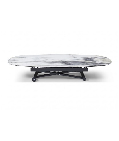 Table relevable Design Modulable POP-UP céramique Cold Jade