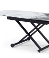 Table relevable Design Modulable POP-UP céramique Cold Jade