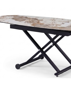 table relevable gain de place POP-UP ceramique pandora détail pied
