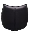 Chaise de salle à manger cuir pivotantes TINA Noir (Lot de 2) Chaise de salle à manger cuir pivotantes TINA Noir (Lot de 2)