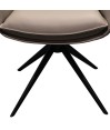 Chaises de salle à manger cuir pivotantes TINA Gris (Lot de 2) Chaises de salle à manger cuir pivotantes TINA Gris (Lot de 2)