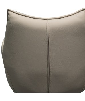 fauteuil de table pivotant TINA blanc détail dos