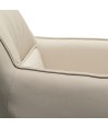 Chaises de salle à manger cuir pivotantes TINA Blanc (Lot de 2)
