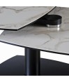 Table basse TONGA Arabescato 2 plateaux pivotants Table basse TONGA Arabescato 2 plateaux pivotants