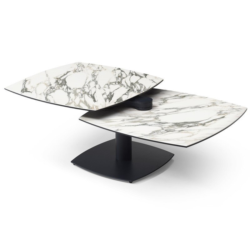 Table basse TONGA kaledonia 2 plateaux pivotants Table basse TONGA kaledonia 2 plateaux pivotants