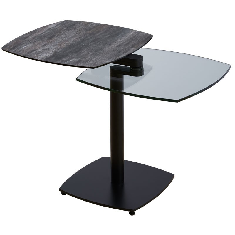 Coin canapé TONGA Shadow 2 plateaux pivotants