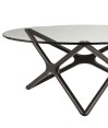 Table basse wengué verre MELODIE Mid-Century moderne Table basse wengué verre MELODIE Mid-Century moderne