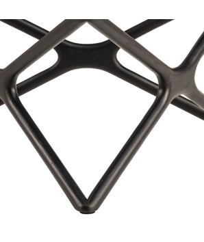 table basse ronde MELODIE zoom pied bois wengué