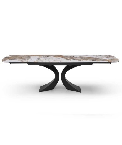 Table à manger extensible 8-12 personnes OLYMPIA Céramique Pandora