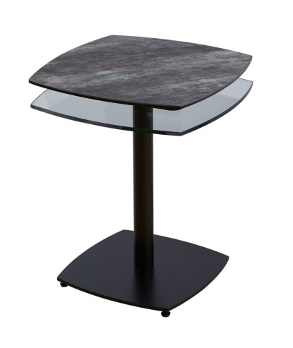 Coin canapé TONGA Shadow 2 plateaux pivotants