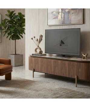 meuble tv CLEA mid century dans salon