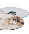 Table basse TREFLE 3 plateaux pivotants céramique Patagonia