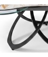Table basse TREFLE 3 plateaux pivotants céramique Patagonia